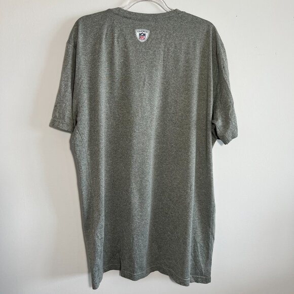Eagles Nike Tee Dri-fit t-shirt, NFL Equipment Grey Men's XL - Picture 3 of 5